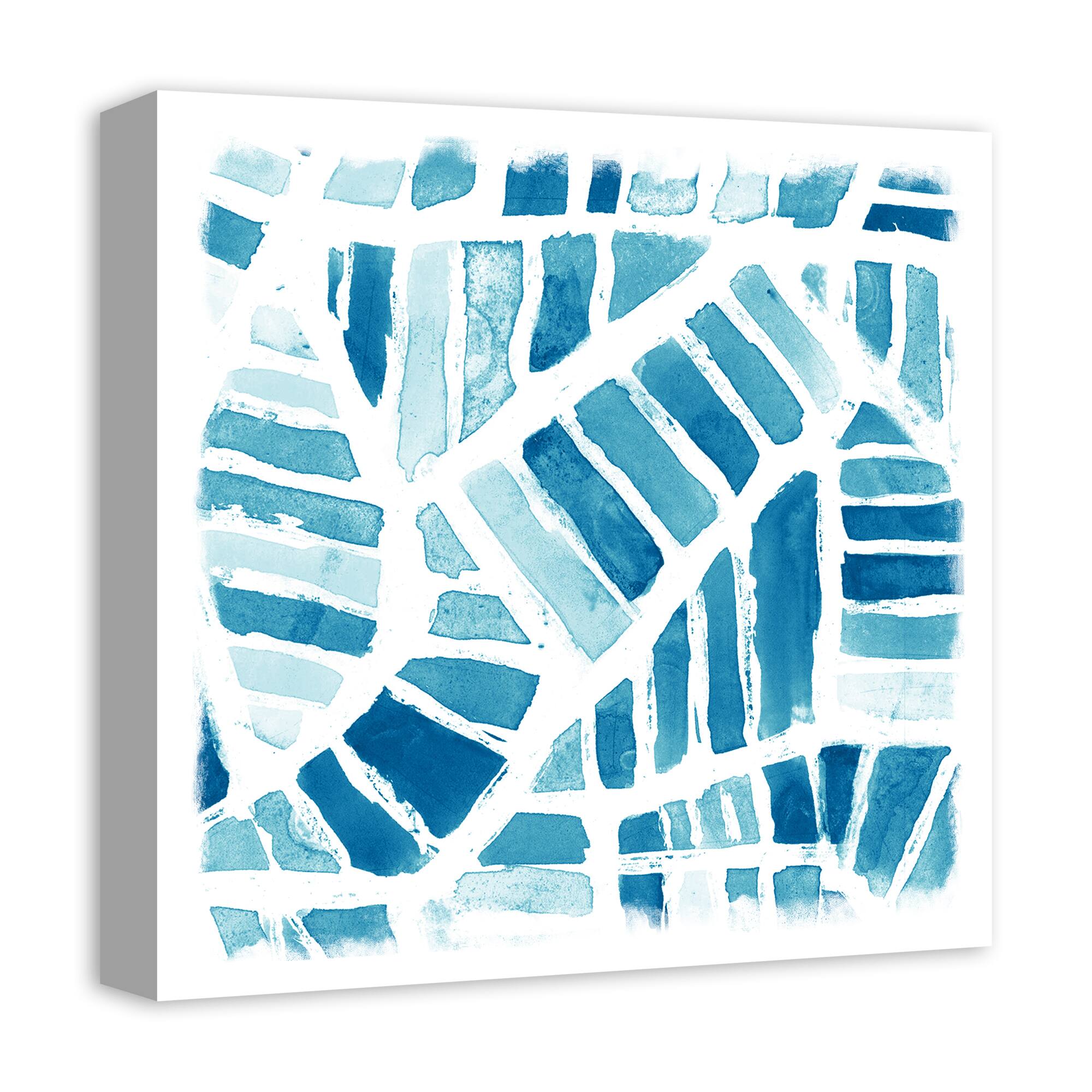 Seaside Abstract 16" x 16" Canvas Wall Art
